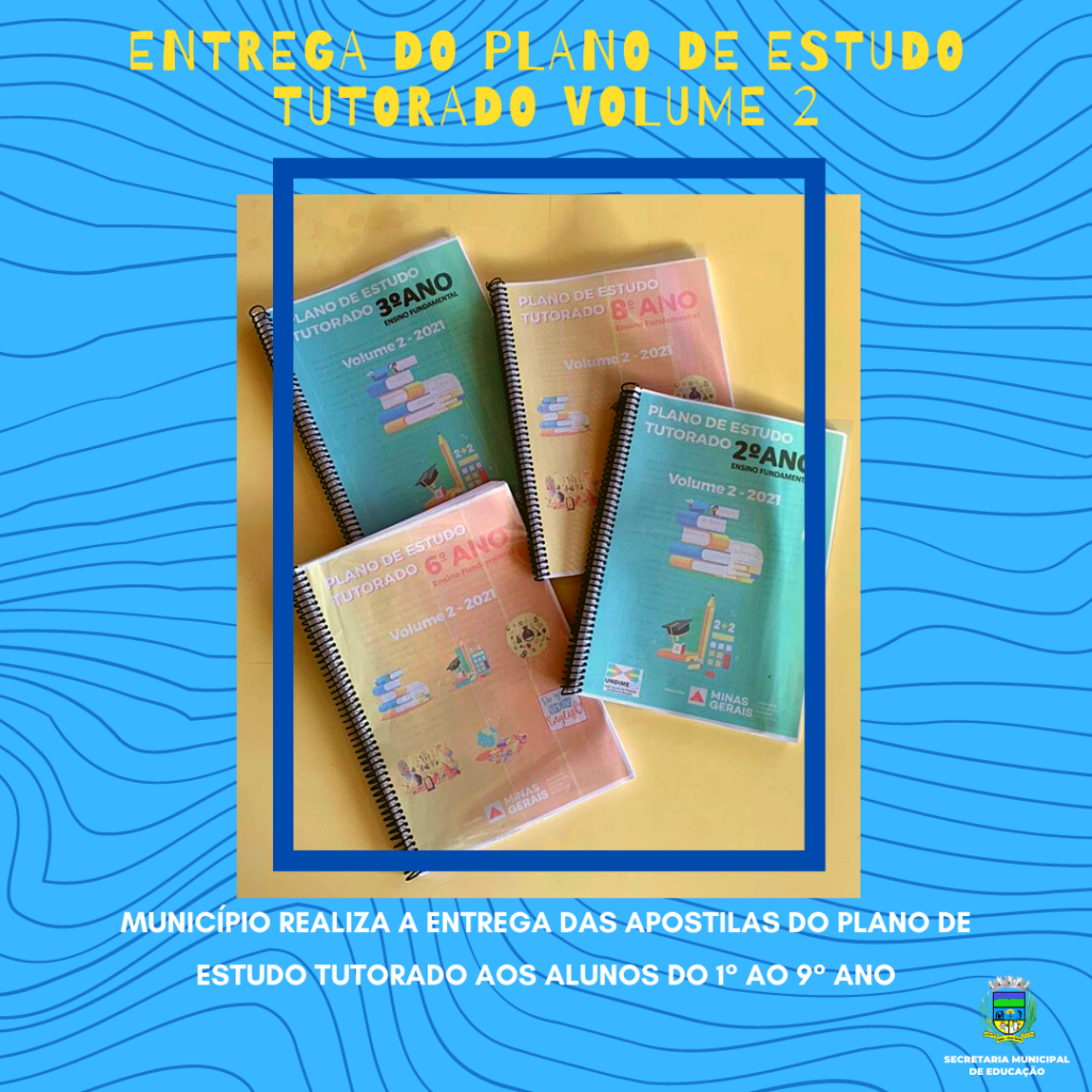 Entrega do Plano de Estudos Tutorados para Alunos da Escola Municipal Coronel Melvino Ferraz.
